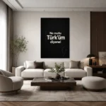 Ne Mutlu Türk’üm Diyene Atatürk Kanvas Tablo - ürün görseli 2