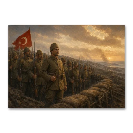 57. Alay Hücum Öncesi Kanvas Tablo