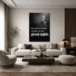 Beni Görmek Demek Atatürk Sözü Kanvas Tablo - ürün görseli 2