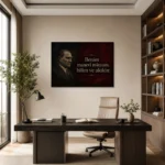 Benim Manevi Mirasım Bilim ve Akıldır Atatürk Sözü Kanvas Tablo - ürün görseli 1
