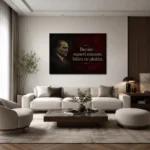Benim Manevi Mirasım Bilim ve Akıldır Atatürk Sözü Kanvas Tablo - ürün görseli 2