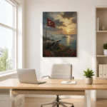 Çanakkale Geçilmez 1915 Deniz Savunması Kanvas Tablo - ürün görseli 2