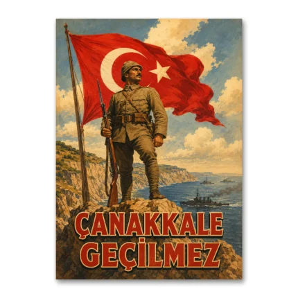Çanakkale Geçilmez Kanvas Tablo