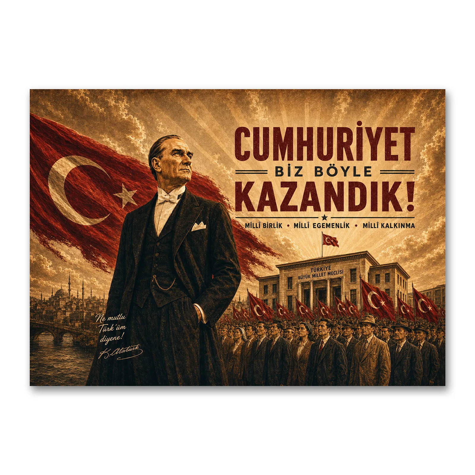 cumhuriyet-biz-boyle-kazandik-vintage-ataturk-kanvas-tablo-20260831-182555 Cumhuriyet Biz Böyle Kazandık Vintage Atatürk Kanvas Tablo
