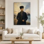 19 Mayıs 1919 Samsun Atatürk ve Bandırma Vapuru Kanvas Tablo - ürün görseli 1
