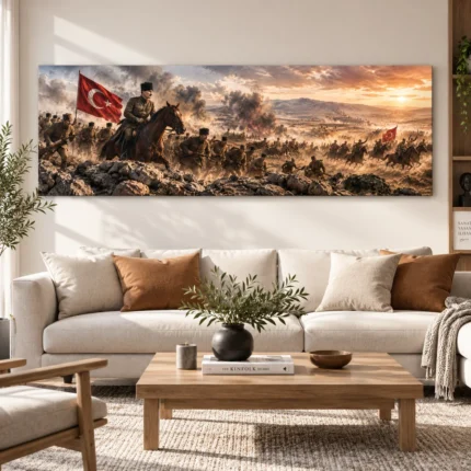 30 Ağustos Büyük Taarruz Panoramik Zafer Kanvas Tablo - ürün görseli 1