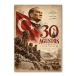30 Ağustos Zafer Bayramı Atatürk ve Kahraman Askerler Kanvas Tablo