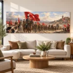 30 Ağustos Zafer Yürüyüşü Panoramik Kanvas Tablo - ürün görseli 1