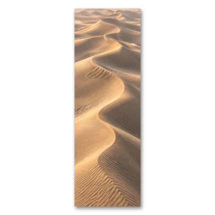 Altın Kum Dalgaları Dikey Panoramik Kanvas Tablo