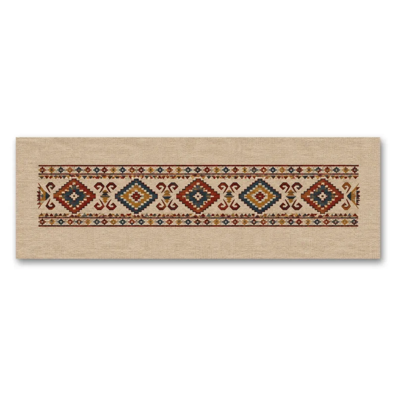 Anadolu Kilim Bordürü Yatay Panoramik Kanvas Tablo