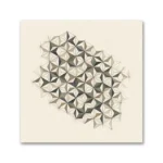 Asanoha Geometrik Japon Deseni Kanvas Tablo
