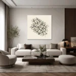 Asanoha Geometrik Japon Deseni Kanvas Tablo - ürün görseli 2