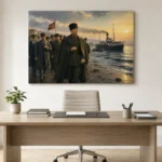 Atatürk’ün Samsun’a Çıkışı ve Bandırma Vapuru Kanvas Tablo - ürün görseli 2