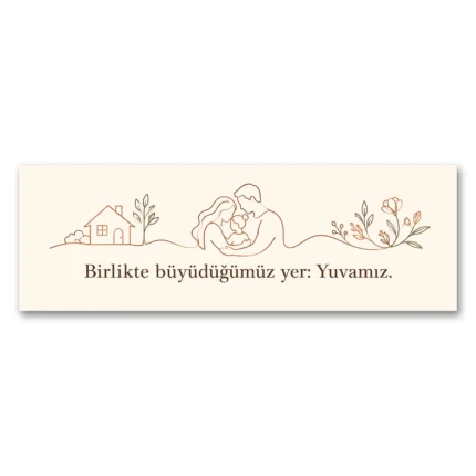 Birlikte Büyüdüğümüz Yer Yuvamız Kanvas Tablo