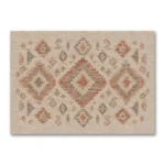 Eskitme Görünümlü Pastel Kilim Motifleri Kanvas Tablo