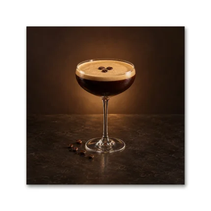 Espresso Martini Kokteyl Kanvas Tablo