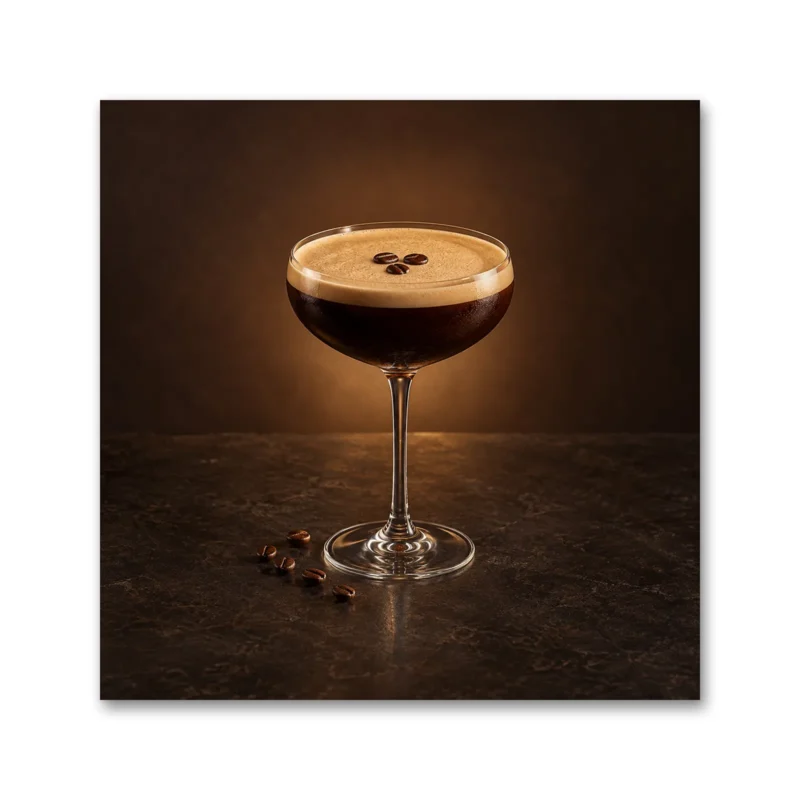 Espresso Martini Kokteyl Kanvas Tablo