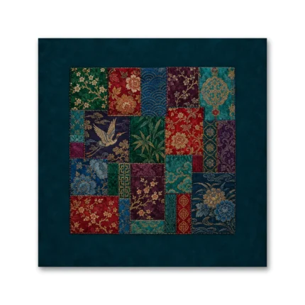 Etnik Patchwork Oryantal Desen Kanvas Tablo