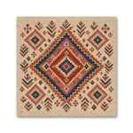 Fas Berberi Kilim Motifleri Kanvas Tablo