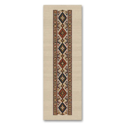 Geleneksel Anadolu Kilim Bordürü Dikey Panoramik Kanvas Tablo