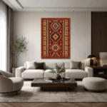 Geleneksel Anadolu Kilim Motifli Kanvas Tablo - ürün görseli 1
