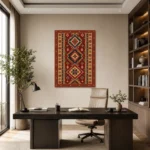 Geleneksel Anadolu Kilim Motifli Kanvas Tablo - ürün görseli 2