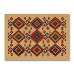 Geleneksel Renkli Anadolu Kilim Deseni Kanvas Tablo