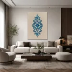 Geometrik Selçuklu Çini Motifli Kanvas Tablo - ürün görseli 2