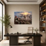 İstanbul’un Fethi ve Osmanlı Ordusu Kanvas Tablo - ürün görseli 2