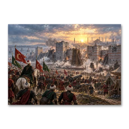 İstanbul’un Fethi ve Osmanlı Ordusu Kanvas Tablo
