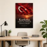 İstiklâl Marşı Korkma Türk Bayrağı Gün Doğumu Kanvas Tablo - ürün görseli 1