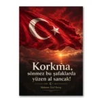 İstiklâl Marşı Korkma Türk Bayrağı Gün Doğumu Kanvas Tablo