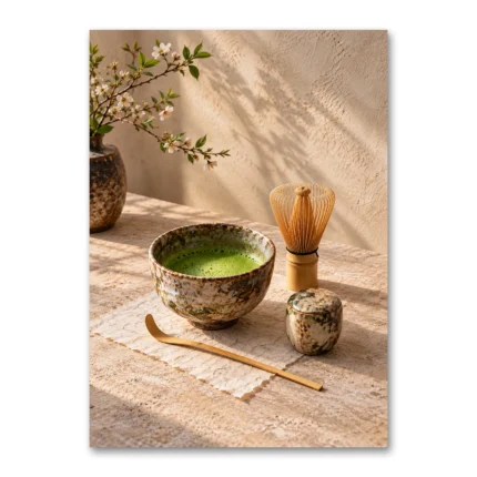 Japon Matcha Çay Seremonisi Kanvas Tablo