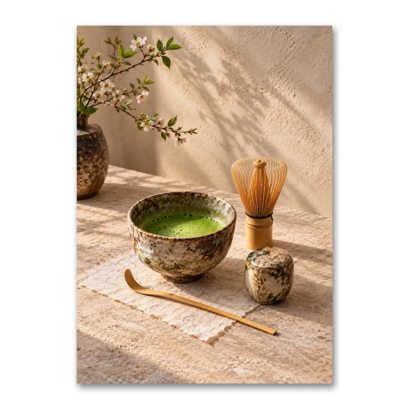Japon Matcha Çay Seremonisi Kanvas Tablo