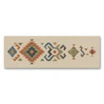 Modern Anadolu Kilim Motifleri Yatay Panoramik Kanvas Tablo