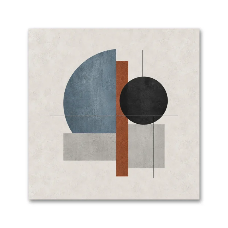 Modern Geometrik Endüstriyel Soyut Kanvas Tablo