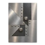 Modern Metal Geometrik Endüstriyel Kanvas Tablo