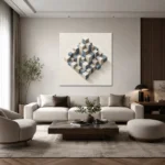 Modüler Küpler 3D Geometrik Kanvas Tablo - ürün görseli 2