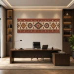 Panoramik Anadolu Kilim Motifleri Kanvas Tablo - ürün görseli 1
