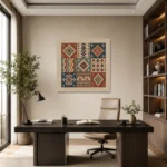 Patchwork Anadolu Kilim Motifleri Kanvas Tablo - ürün görseli 1