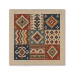 Patchwork Anadolu Kilim Motifleri Kanvas Tablo