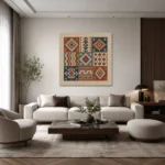 Patchwork Anadolu Kilim Motifleri Kanvas Tablo - ürün görseli 2