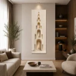 Yükselen Kemerler 3D Mimari Kanvas Tablo - ürün görseli 2