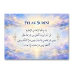 Felak Suresi – Işıltılı Gün Doğumu ve Pastel Bulutlar Kanvas Tablo
