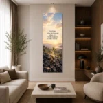 Sabır ve Ümit Duası Dikey Panoramik Kanvas Tablo - ürün görseli 2