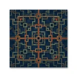 Uzak Doğu Geometrik Motifleri Kanvas Tablo