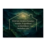 Yuvamızı Koru Allah’ım – Korunma Duası Kanvas Tablo